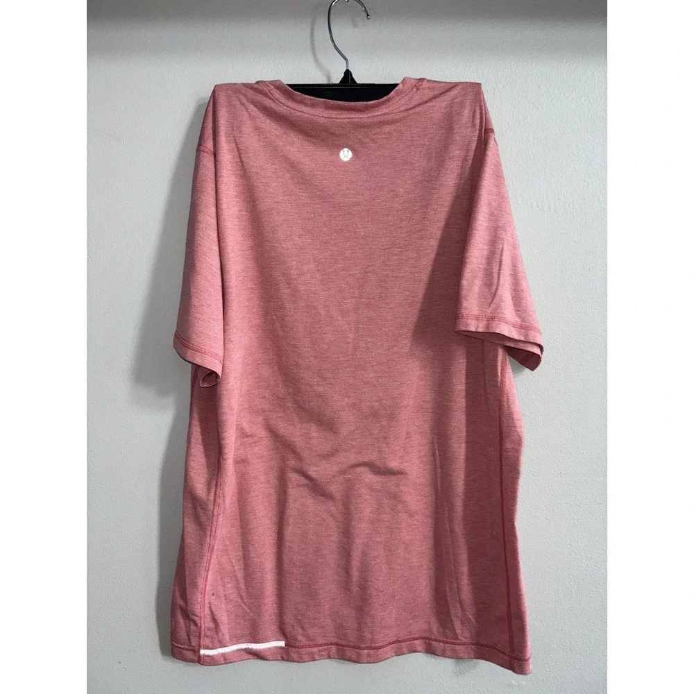 2 Lululemon Tees Salmon Pink and Blue Size M - Picture 3 of 7